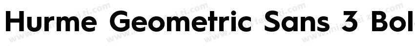 Hurme Geometric Sans 3 Bold字体转换